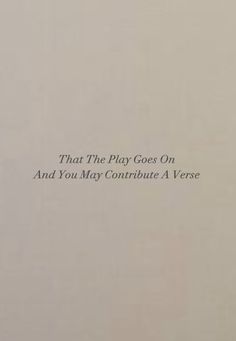 an open book with the title that the play goes on and you may continue a verse