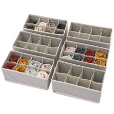 PRICES MAY VARY. Classify Underwear, Socks, Ties, Scarves, Underpants, Undergarment, accessories etc. Easy to find which one you want to wear and never need to ransack all of your clothes. These storage containers drawers Includes 6 medium rectangular organizer bins that can hold a variety of personal items. These stackable baskets dividers fit for men women male baby children kids girls boys. The large collapsible cloths Storage Boxes Dresser Drawer organization provides lightweight solution an Dresser Drawer Organizer, Closet Dresser, Stackable Baskets, Kitchen Drawer Storage, Dresser Drawer Organization, Dresser In Closet, Cloth Storage, Dresser Drawer, Organize Fabric