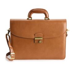 Keep organized in style with this briefcase from AmeriLeather.Keep organized in style with this briefcase from AmeriLeather. How do you accessorize? Check out our ACCESSORIES GUIDE for essential tips to elevate your style with must-have accessories.DETAILS 15.5 in. L x 5.25 in. W x 11.5 in. H Handle: 2'' drop Strap length: up to 43" Removable/adjustable shoulder strap Double D-ring Gold-tone hardware, Silver-tone hardware Interior: 1 small and 2 large open pockets, 2 zipper pockets and 1 flap po Classic Brown Briefcase For Travel, Classic Leather Satchel For Business, Classic Leather Business Satchel, Cognac Leather-lined Laptop Bag For Business, Classic Rectangular Briefcase For Everyday Use, Timeless Rectangular Laptop Bag For Formal Use, Classic Cognac Laptop Bag For Business Trips, Timeless Rectangular Laptop Bag For Formal Occasions, Classic Leather Briefcase In Cognac