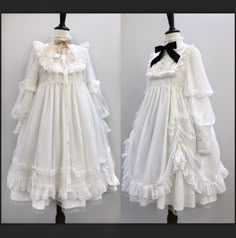 Lolíta Dress White, Shopping Link, Op Dress, Style Kawaii, Classic Lolita, The Pure, Mori Girl, Moda Vintage