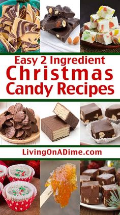 easy 2 ingredient christmas candy recipes that are delicious and nutritious for the holiday season