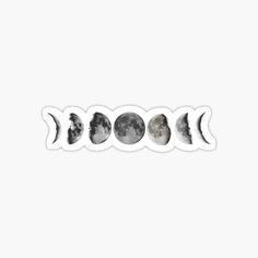 four phases of the moon sticker