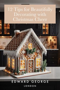 Discover festive magic with our '12 Christmas Decor Ideas' board! From charming ornaments to cozy accents, infuse the spirit of the season into your space. Spread holiday cheer with these delightful Christmas decor ideas! 🎄✨ #ChristmasDecor #HolidayJoy #HomeInspiration Unique Gingerbread House Ideas Easy, Gingerbread House Decor Ideas, Diy Decorative Gingerbread House, Gingerbread House Display, Free Gingerbread Printables, Detailed Gingerbread Houses, Ginger Bread Christmas Decorations Ideas, Dollhouse Into Gingerbread House, Dollhouse To Gingerbread House