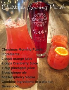 christmas morning punch recipe with orange juice