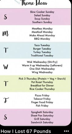 an image of the time table for dinner