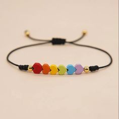 Minimalist Colorful Rainbow Hearts Pride Adjustable Slip Knot Unisex Bracelet New Bundle & Save - Enjoy 20% Off When You Purchase Two Or More Items From My Closet! Rope Beaded Adjustable Weight: 9g Tags: Love Is Love, June, Ally, Pride Month, Pride Parade, Lgbtqia+, Minimalism, Birthday Gift, Christmas Gift, Casual, Beaded Bracelet Minimalist Adjustable Beaded Bracelets With Heart Charm, Adjustable Multicolor Heart Bracelet For Everyday, Rainbow Adjustable Minimalist Jewelry, Minimalist Adjustable Rainbow Jewelry, Minimalist Adjustable Beaded Bracelets With Heart Beads, Minimalist Adjustable Heart Beads Beaded Bracelet, Minimalist Adjustable Heart Beads Bracelet, Adjustable Rainbow Friendship Bracelets With Heart Beads, Adjustable Minimalist Heart Beads Bracelet