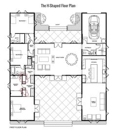 the 1st - shaped floor plan is shown in black and white