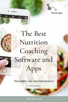 Best Nutrition Coaching Software and Apps | RD2RD Certified Nutrition Coach, Nutrition Coaching Tips, Nutrition Coaching Business, Nutritionist Career, Dietitian Career, Wellness Consultant, Wellness Entrepreneur, Lifestyle Medicine, Nutrition Business