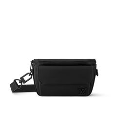 LOUIS VUITTON® - Pilot Wearable Wallet - Black Black Shoulder Bag With Coin Pocket For Travel, Functional Black Wallet With Removable Pouch, Modern Black Bag With Coin Pocket, Luxury Black Belt Bag For Travel, Classic Black Belt Bag For Business, Classic Black Belt Bag For Evening, Modern Black Belt Bag For Evening, Luxury Black Belt Bag With Removable Pouch, Luxury Black Rectangular Belt Bag