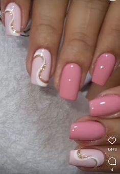 Trendy Pink Nail Designs, Cute Short Gel Nails For Work, Dip Gel Nails Art Designs, Beautiful Classy Nails, Pastel Wedding Nails For Bride, Elegant Nail Designs For Short Nails, Fancy Nail Designs For Short Nails, Dip Nail With Design, Pink Gel Nails Short Design