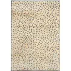 an animal print rug on a white background