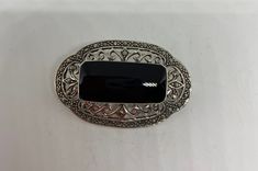 Vintage Pin Marcasite 925 Sterling Silver Brooch Vintage brooch All 925 sterling silver Genuine Marcasite and black onyx About 2 inch All jewelry is shipped free in the US in a nice gift box. Check out our over a THOUSAND great reviews Engraving is $4 per letter and is not always perfect depending on the piece. It can take a few days if the jeweler is busy. This is payable to Paypal Judithsltd@gmail.com Biker Rings Mens, Marcasite Jewelry, Antique Silver Jewelry, Real Turquoise, Sterling Silver Marcasite, Sterling Silver Brooch, Stone Inlay, Brooch Vintage, Sterling Silver Filigree