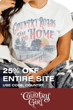 Charm meets rugged flair: Women's country shirts add a touch of cowgirl chic. Embrace your country roots with our stylish country shirts.  Made of soft, high quality material, perfect for every country concert and festival this summer! Sweatshirt Business, Western Tees, Brand Gifts, Country Concert Shirts, Mermaid Core, Western Tee, Western Lifestyle, Country Roads Take Me Home, Country Boy