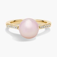 Elegantly subversive, this yellow gold ring combines warm metal with twinkling diamonds framing a lustrous freshwater cultured pearl for a look that wears well day and night. Pearl Fashion, Diamond Frame, Fashion Ring, Blue Nile, Yellow Gold Ring, Day And Night, Pearl Ring, Yellow Gold Rings, Pearl Jewelry