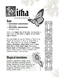 the back cover of a book with an image of a butterfly and flowers on it