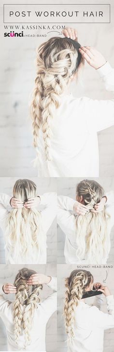 Post Workout Hair, Loose Braids, Bohemian Hairstyles, Spring Hairstyles, Hair Piece, Gorgeous Hair, Hair Designs, Pretty Hairstyles