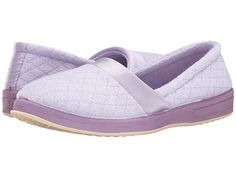 Foamtreads Coddles (Mauve) Women's Slippers. Cuddle your weary feet in the coziness of the Coddles slip-on. Soft terry uppers mold to your feet with each step. Quilted design and satin band offer added interest. Terry linings wick away moisture for healthy  dry feet. Memory foam footbed provides cushioning and shock absorption. Non-marking rubber outsole for grip and traction. Hand wash and air dry. Imported. Measurements: Hee #Foamtreads #Shoes #ClosedFootwear #Slipper #Neutral Black Slippers, Women's Slippers, Animal Print Dresses, Free Clothes, Womens Heels, Womens Flats, Womens Slippers, Slip On Sneaker, Memory Foam