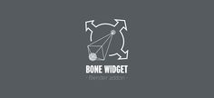 the logo for bone midgett is shown in white on a gray background with arrows