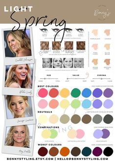 Spring Color Palette Nails, Color Palette Nails, Palette Nails, Spring Skin Tone, Palette Hair Color, Warm Spring Color Palette, Light Spring Palette, True Spring Colors