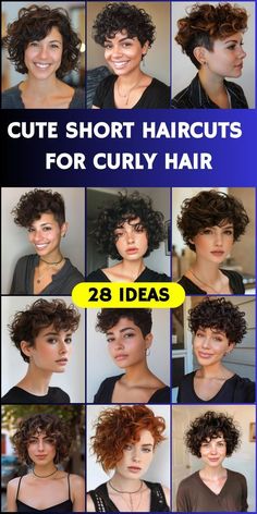 Embrace your curls with 28 fabulous short haircuts designed to let your natural beauty shine! From tousled pixies to curly bobs, there's a style here that will make you feel like a confident queen. Short Hair For Curly Hair Round Face, Cute Short Haircuts Curly Hair, Short Hair Styles For Curly Hair Over 50, Short Curly Undercut Women, Short Curly Haircuts Oval Face, Short Hairstyle Women With Curly Hair, Short Curly Hair Oval Face, Short Hair Styles Curly Natural Curls, Short Curly Haircuts Pixie