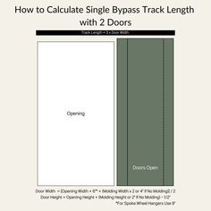 how to calculate single bypass track length with 2 doors