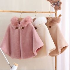 Baby Girl Fashion Princess Faux Fur Cloak↓↓↓ - Thick Faux Fox Fur Material, Warm, Soft and Skin Affinity; - Exquisite Workmanship; - Fashionable Design, Making A Sweet Princess Size Chart  Age Size: 12M, 18M, 2T, 3T, 5T, 8T; Size(cm): 80, 90, 100, 110, 120, 130; Length(cm): 37, 40, 43, 46, 49, 52     Product Show PaymentDelivery detailsReturnsContact UsFeedback Payment 1.We accept PayPal only. 2.Payment must be received within 7 business days of auction closing. 3.We ship to your eBay or Paypal address. Please make sure your eBay and Paypal address is correct before you pay. Delivery details We try our best to ship out same day for payment cleared before 5.00 PM (Pacific Time) , Order placed on weekend or holiday will be shipped on Monday or next working day. Below is the approximate deliv Winter Cloak, Toddler Coats Girl, Girls Cape, Hooded Cape, Hooded Cloak, Girl Coat, Girls Toddler, Warm Outfits