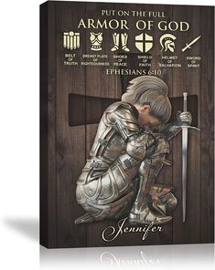 a book with an image of a knight on it