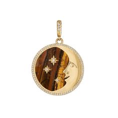 More than the Moon & All of the Stars Pendant – Eden Presley Fine Jewelry Luxury Yellow Gold Sun And Moon Jewelry, Luxury Yellow Gold Jewelry With Sun And Moon Design, Luxury Moon Phase Pendant Necklace, Luxury Moon Phase Round Pendant Jewelry, Luxury Moon Charm Pendant Jewelry, Celestial Style Medallion Jewelry With Polished Finish, Celestial Round Pendant With Polished Finish, Celestial Jewelry Round Pendant With Polished Finish, Diamond Chains