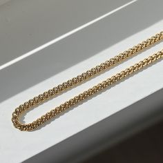 Our Curb Chain necklace adds style and edge to your outfit. This chain can be worn on its own as a statement or be layered with other chains from our shop. Great for people with sensitive skin and an affordable alternative to solid 18k gold because this necklace is waterproof and tarnish resistant. Hypoallergenic Stainless Steel with thick layer of 18k gold PVD coating. BUY 2, GET 1 FREE. Coupon applied at checkout. - 18k gold plated- Chain width: 6mm- Chain length: 18 inch + 2 inch extension- W Pvd Coating, 18k Gold Chain, Curb Chain Necklace, Gold Plated Chains, Steel Jewelry, Curb Chain, Stainless Steel Jewelry, Cable Chain, Chain Lengths