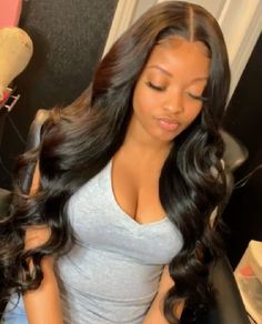 Skin Care Routine For 20s, Frontal Wig Hairstyles, Sew In Hairstyles, Cheap Human Hair, Frontal Hairstyles, Human Virgin Hair, Hair Laid, Body Wave Hair, Middle Part