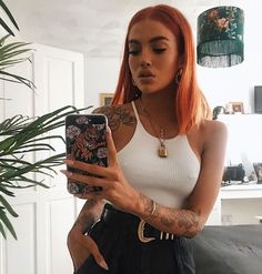 Sophie Floyd, Red Hair Inspo, Ginger Hair Color, Hair Tattoos, Copper Hair, Red Hair Color, Hair Inspiration Color, Orange Hair, Hair Colours