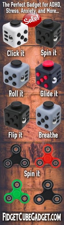 the different types of fidget cubes are shown in this graphic above it's description