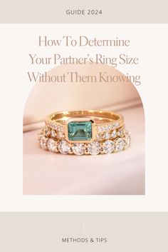 the guide to determine your partner's ring size without they know how to use it