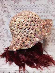 *Made from 100% cotton *Hand crocheted using granny stitch technique *Fits most adults * Hight of hat is 5.75 - 6.5 inches (8.25 - 9 inches with brim) *Width of hat is 18 - 19 inches *Brim width is about 2.5 inches Bucket Hat Crochet, Granny Stitch, Hat Crochet, Bucket Hats, Hand Crochet, Caps Hats, Bucket Hat, Swirl, Accessories Hats