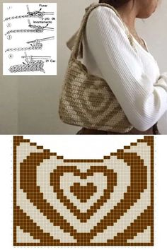 a woman is holding a purse in front of her face and the words, free crochet patterns on it