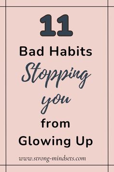 Find out which daily habits are keeping you from glowing up and how to easily replace them with positive ones. Daily Habits