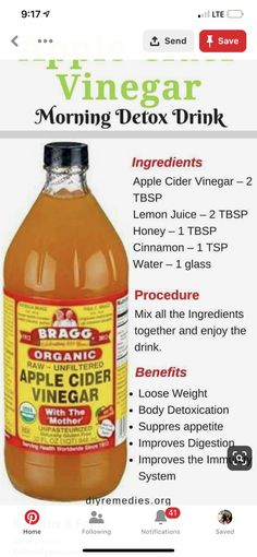 Apple Cider Vinegar Morning, Cider Vinegar Drink, Resep Vegan, Vinegar Drink, Organic Drinks, Baking Soda Beauty Uses, Apple Cider Benefits