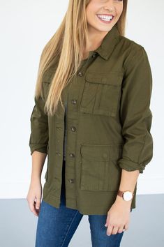 Embroidered Aztec Cargo Jacket | Olive – MOB Fashion Boutique Fall Khaki Outerwear With Flap Pockets, Khaki Outerwear With Flap Pockets For Fall, Utility Style Khaki Outerwear For Fall, Khaki Utility Outerwear For Fall, Khaki Military Outerwear For Fall, Military Style Khaki Outerwear For Fall, Fall Olive Utility Jacket With Pockets, Olive Cotton Outerwear For Fall, Fall Utility Jacket With Multiple Pockets