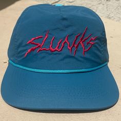 Slunks Snapback Hat Nwot. Style:Sway Color Is A Teal Blue/Green With Red Details. Red Details, Snapback Hat, Snapback Hats, Teal Blue, Blue Green, Color Blue, Women Accessories, Hats, Green