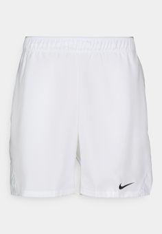 Nike Performance VICTORY SHORT 7INCH - Sports shorts - white/black Short Blanc, Nike Short, Mens Haircuts, Mens Haircuts Fade, Shorts White, Sports Shorts, Men Fits, Bad Boy, Sport Shorts