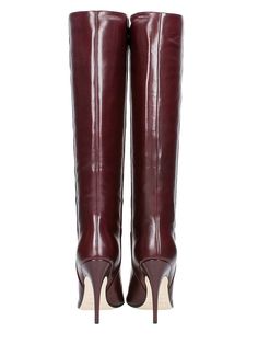 Stiletto boots, bordeaux leather, pointed toe, heel 10,5 cmComposition: Leather Stiletto Boots, Sergio Rossi, Heeled Boots, Stiletto Heels, Womens Boots, Shoe Boots, Women Shoes, Boots, Heels