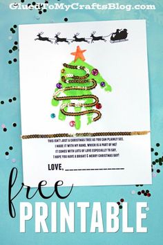 a christmas tree made out of paper with the words free printable