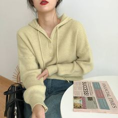 Product information:Material:AcrylicStyle: Casual/Street/Sweet/Y2K/Preppy/BasicsColour:Green. black. off-white. orange. blue. coffee color. autumn fragrant greenSize Information:Size:ONE SIZE Size Lenght Bust Shoulder Sleeve ONE SIZE 60 120 62 43 UNIT:CM Casual Warm Acrylic Sweater, Casual Beige Acrylic Sweater, Casual Beige Acrylic Outerwear, Casual Beige Acrylic Tops, Beige Acrylic Casual Outerwear, Trendy Beige Hooded Sweater, Preppy Basics, Oversized Sweater Women, Sweater Autumn