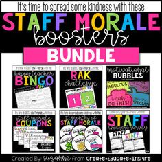 the back to school bundle includes posters and other items for each student's class