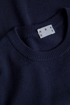 The Merino Sweater - Dark Navy - MEDIUM TALL - Men's Crewneck Extra Fine Wool Its Cold, Merino Sweater, Merino Wool Sweater, Oxford Shirt, Tall Guys, Mens Crew Neck, Wool Sweater, Yarn Dyeing, Dark Navy