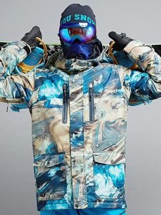 Snowboarding Jackets Men, Blue Waterproof Windbreaker For Winter, Winter Blue Waterproof Windbreaker, Blue Waterproof Winter Windbreaker, Blue Windproof Outerwear For Winter Sports, Windproof Long Sleeve Windbreaker For Ski Season, Ski Season Long Sleeve Windproof Windbreaker, Waterproof Hooded Outerwear For Ski Season, Windproof Long Sleeve Skiing Outerwear