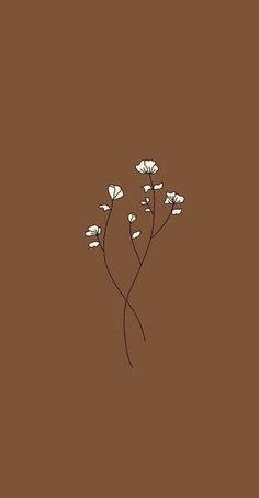 some white flowers on a brown background with the words, i love you in it