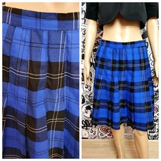 "Blue plaid skirt M tartan skirt womens skirt Vintage Blue skirt pleated skirt Mini Skirt cosplay skirt Schoolgirl skirt school skirt Made in England height of the woman in the photo - 180 cm Please refer to photos for details of condition. Condition: very good vintage Measurements: Length: 54 cm/21.2 \" Waist 76 cm/30\" Hips: 104 cm/41\" Tag Size 30 M note The color on the pictures may vary due to monitor settings and light reflections. Ready to ship Please do not hesitate to contact with me fo Cosplay Skirt, Pleated Skirt Mini, Skirt School, Blue Plaid Skirt, School Skirt, Tartan Skirt, Skirt Pleated, Skirt Mini, Skirt Vintage