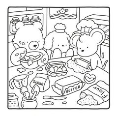 Coco Wyo Cozy Friends Coloring Book, Coco Wyo Cozy Friends, Little Corner Coloring Book, Cozy Friends Coloring Book, Coco Wyo Coloring Pages, Cozy Coloring Pages, Coco Wyo Coloring, Modele Zentangle, Coco Wyo