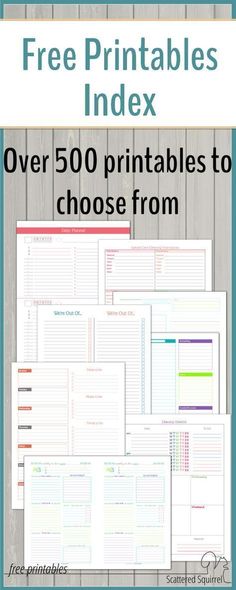 the free printables index for over 500 printables to choose from with text